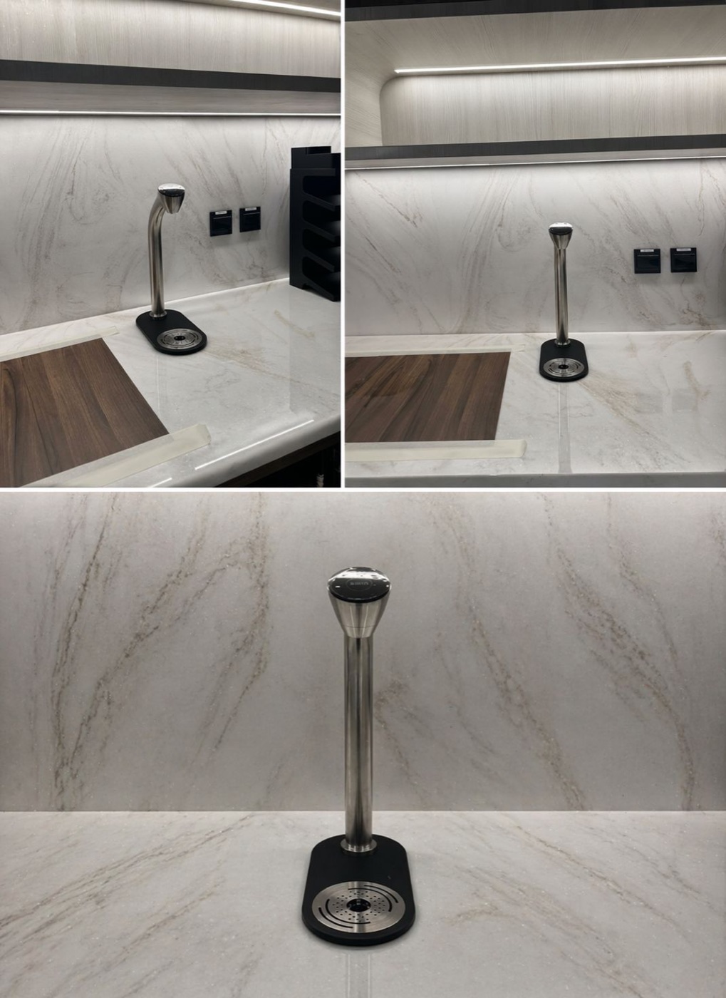 Sovereign Water dispenser tap on an office kitchen worktop